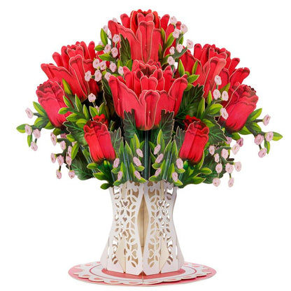 Amorei™  - Paper Love Flower Bouquet Pop-Up Card